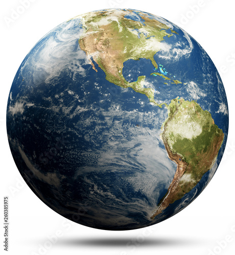 Fototapeta Naklejka Na Ścianę i Meble -  Planet Earth map - America