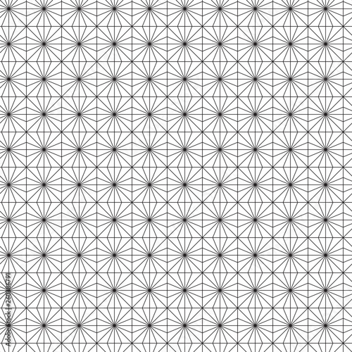 Seamless Art Deco radiating line square pattern background