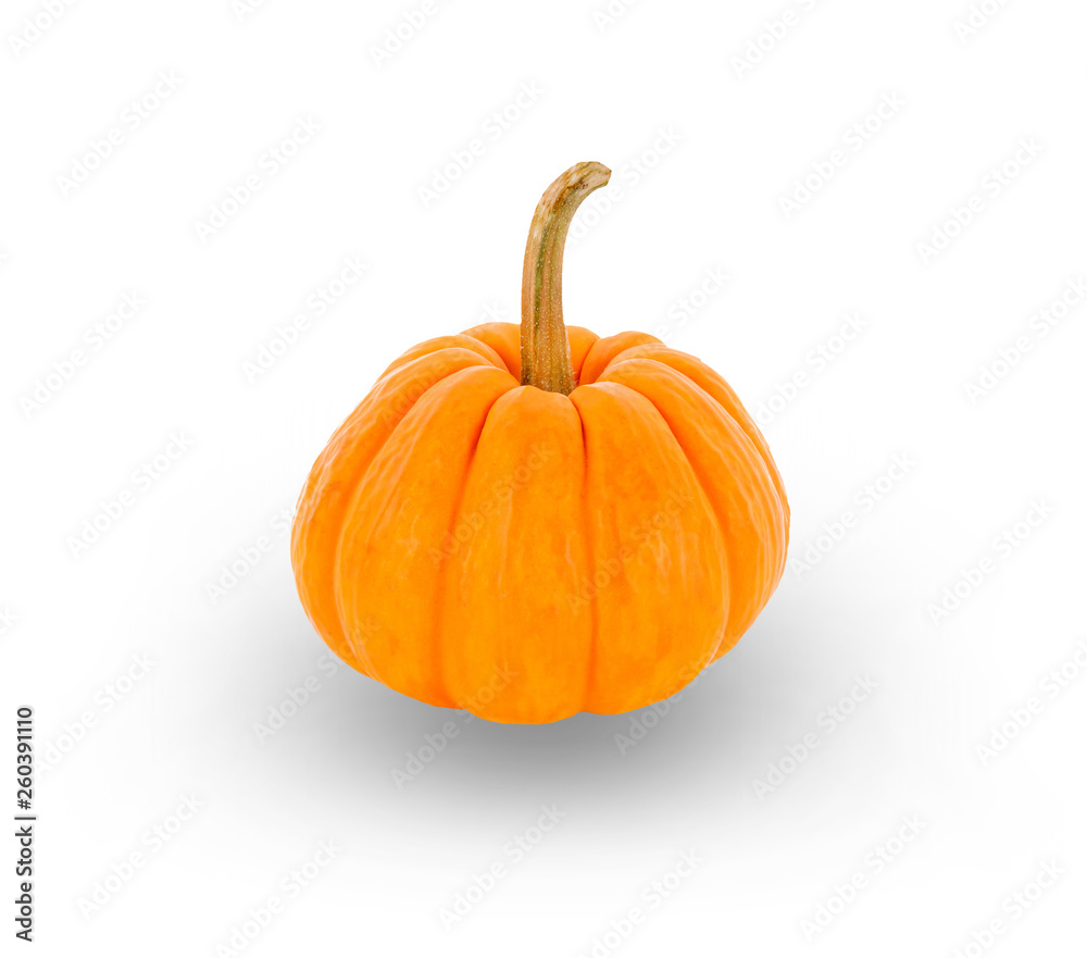 Obraz premium yellow pumpkin isolated on white background
