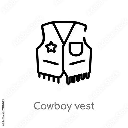 Cowboy Vest Clipart