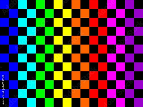 Buntes Schachmuster