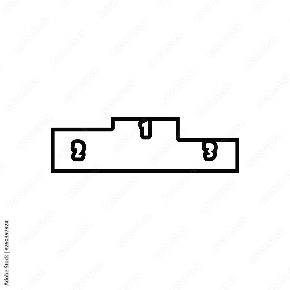 Podium icon. Element of Sport for mobile concept and web apps icon. Outline, thin line icon for website design and development, app development Podium icon. Element of Sport for mobile concept and web apps icon. Outline, thin line icon for website design and development, app development