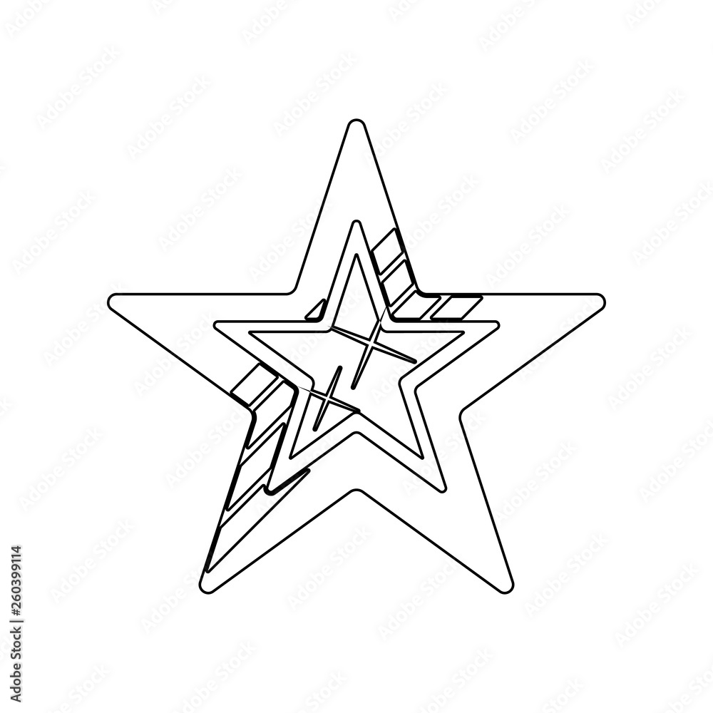 Fototapeta premium Five-pointed star icon. Element of Stars for mobile concept and web apps icon. Outline, thin line icon for website design and development, app development