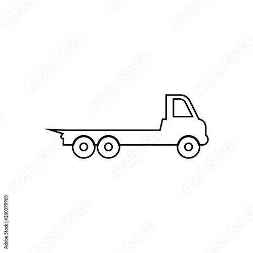 wrecker icon. Element of transport for mobile concept and web apps icon. Outline, thin line icon for website design and development, app development