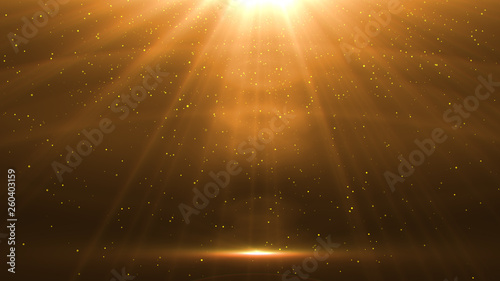 abstract glowing light sun burst with digital lens flare background. effect decoration with ray sparkles .Star burst with sparkles. Gold glitter,