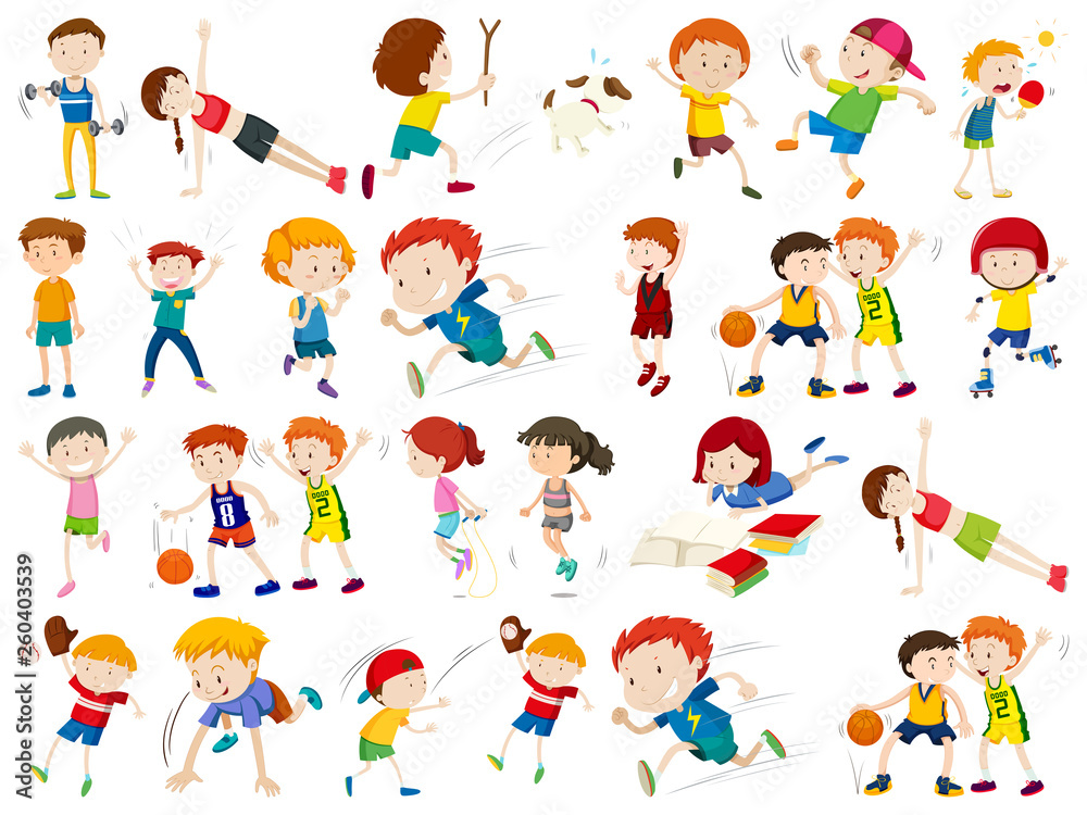 Set of sport character Set of sport character