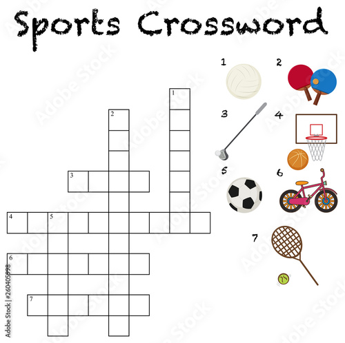 A sport crossword template