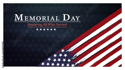 memorial day background,united states flag, with respect honor and gratitude posters, modern design vector illustration