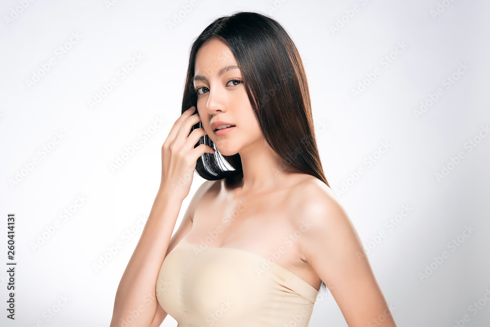 Beautiful Young asian Woman with Clean Fresh Skin Beautiful Young asian Woman with Clean Fresh Skin