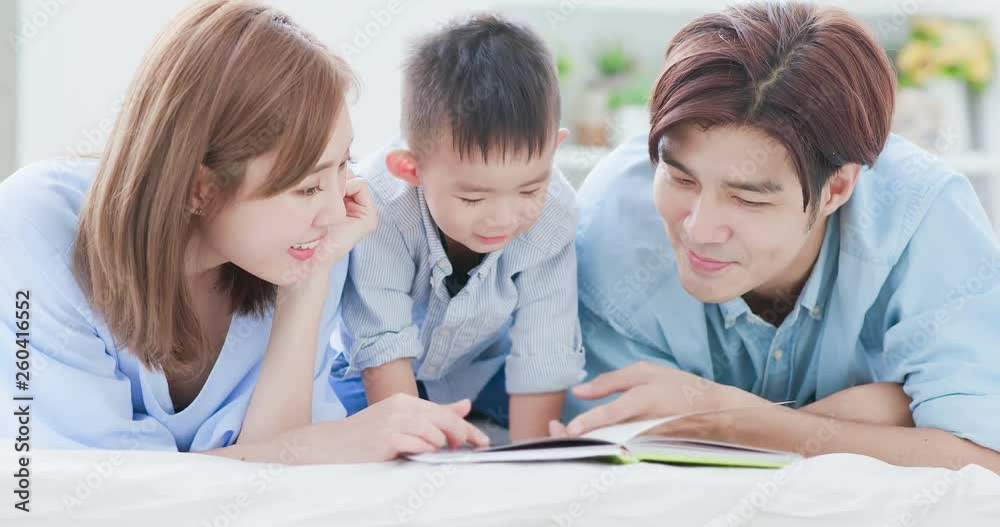 Parent read book with child Parent read book with child