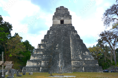 The archaeological site of the pre-Columbian Maya civilization in Tikal National Park , Guatemala The park is UNESCO World Heritage Site since 1979