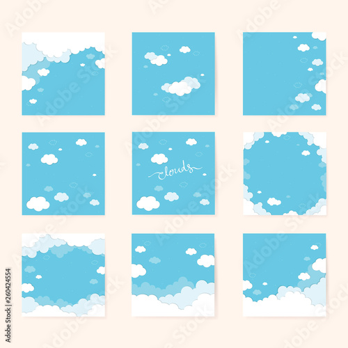 Cloudy blue background