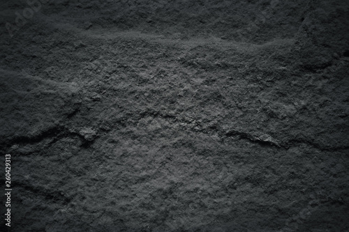 Dark black slate background or old gray stone nature texture