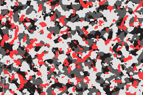 red and gray camouflage pattern blackground.