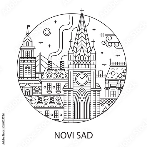 Serbian City Novi Sad Icon