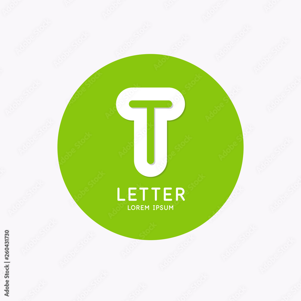 Modern linear logo and sign the letter T. Modern linear logo and sign the letter T.