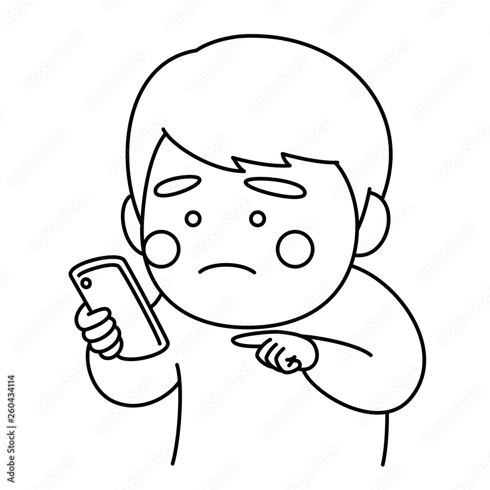 男性スマホ困惑