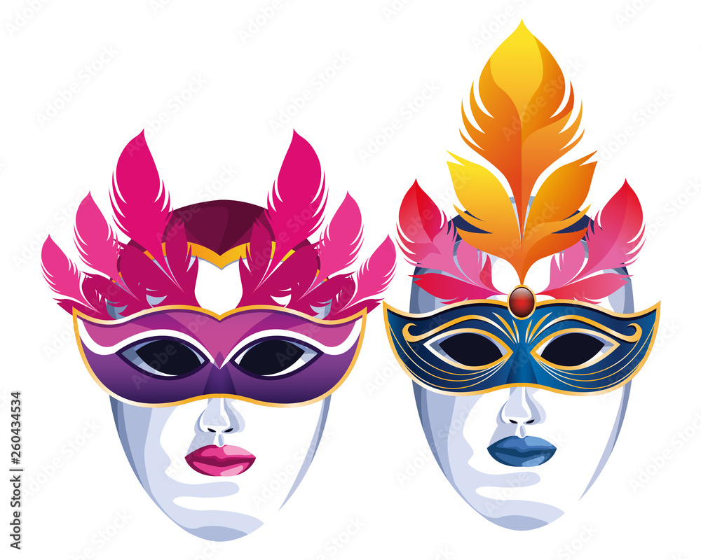 masks with feathers masks with feathers