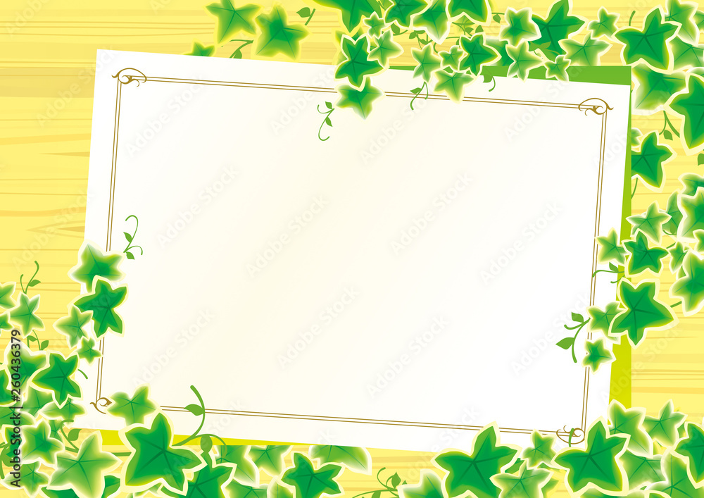 ナチュラルな新緑のメッセージ