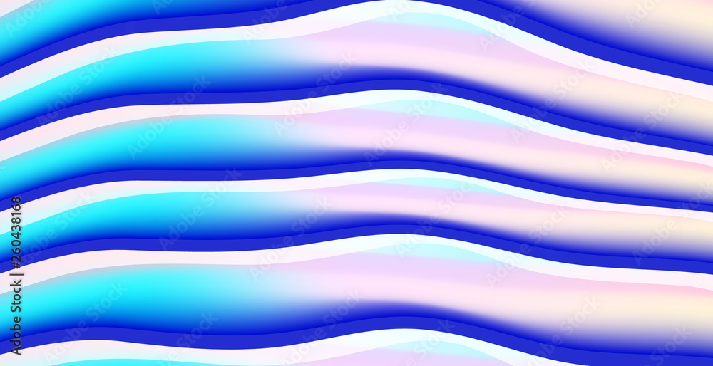 Obraz premium colorful wavy pattern abstract background for design vector eps.10