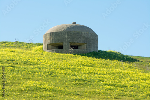 German bunker in Sicily, near Gela photo