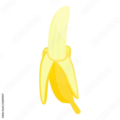 Banana icon. Isometric of banana vector icon for web design isolated on white background