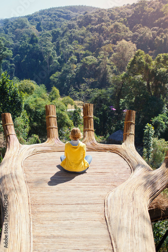 Ecotourism destinations Hoa Son Dien Trang - the Buddha's hand in forest in Dalat, Vietnam