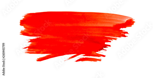 Abstract red wave brush stroke