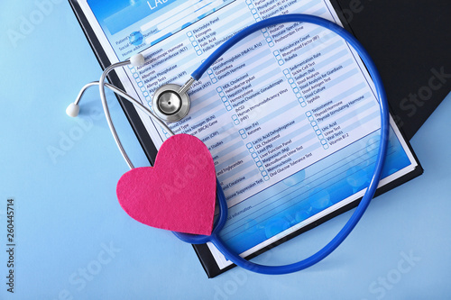 Stethoscope with laboratory...