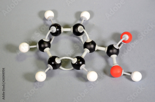 Molecule model of Benzoic Acid