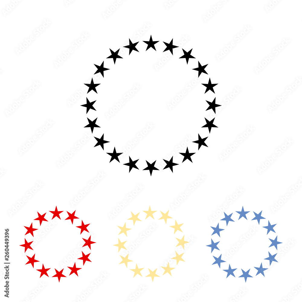 Star icon. Star sign silhouette icon set. Vector. - Vector Star icon. Star sign silhouette icon set. Vector. - Vector