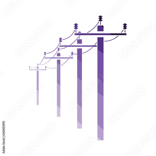 High voltage line icon