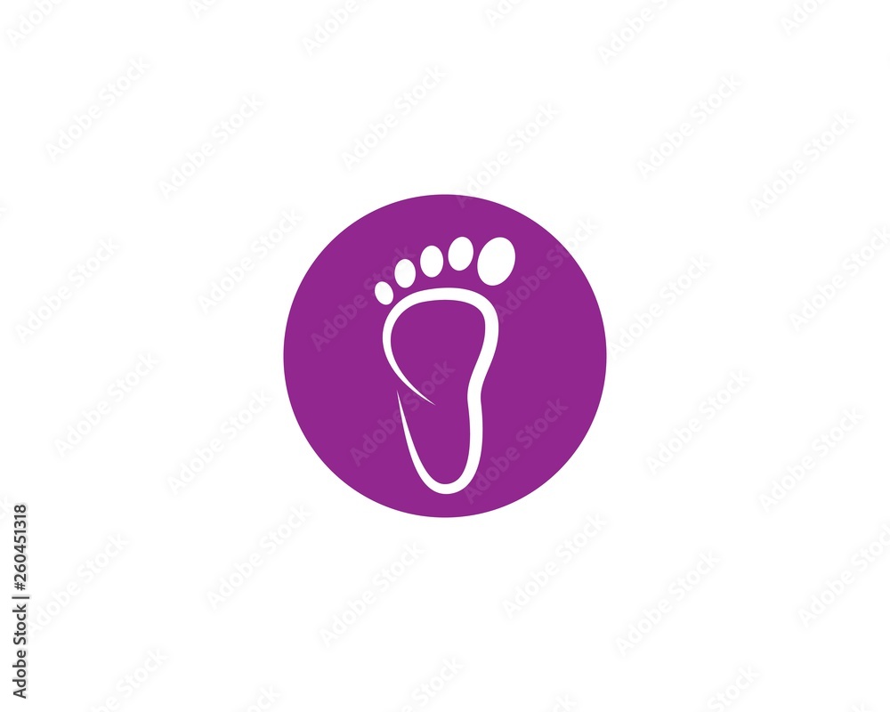 Foot therapist logo vector Foot therapist logo vector