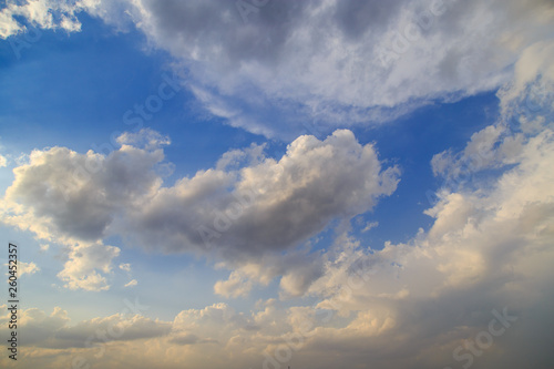 Photos Clouds after rain before sunset as a background