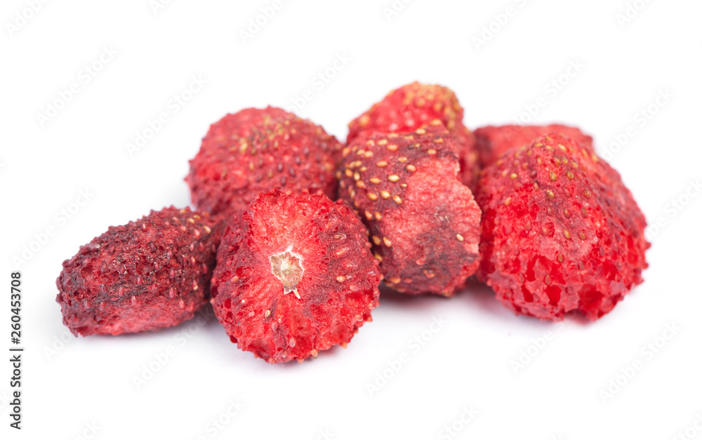 Heap of dried strawberries Heap of dried strawberries