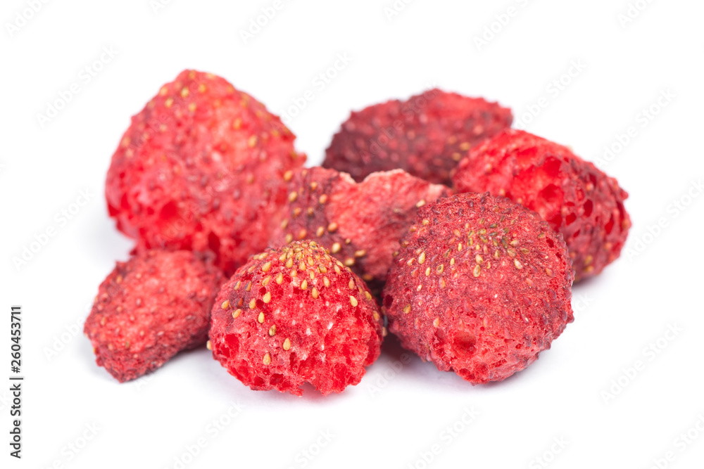 Heap of dried strawberries Heap of dried strawberries