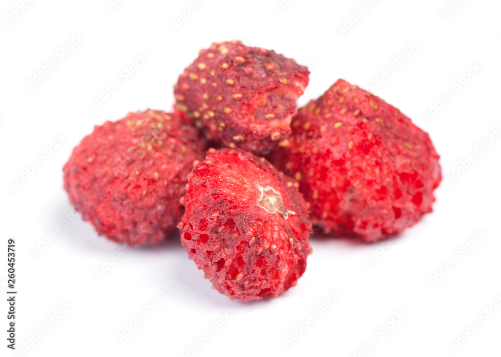 Heap of dried strawberries Heap of dried strawberries