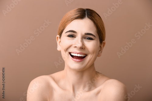 Portrait of beautiful woman...