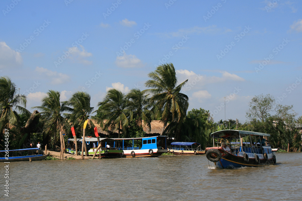 River (Mekong ?) in South vietnam 