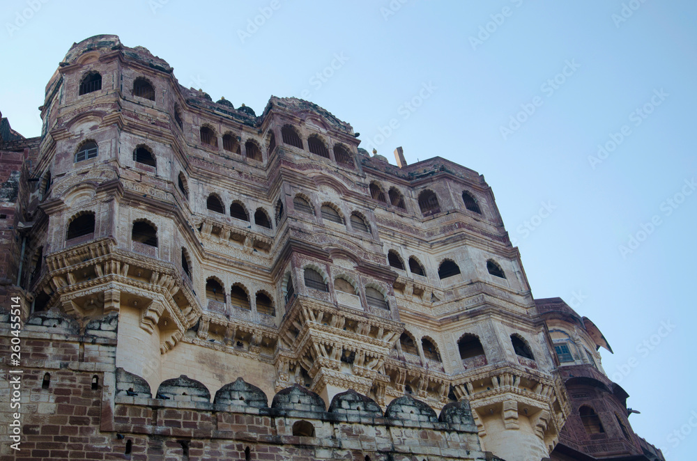 Mehrangarh or Mehran Fort, Jodhpur, Rajasthan, India.