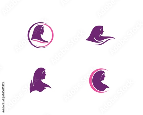 Hijab logo vector