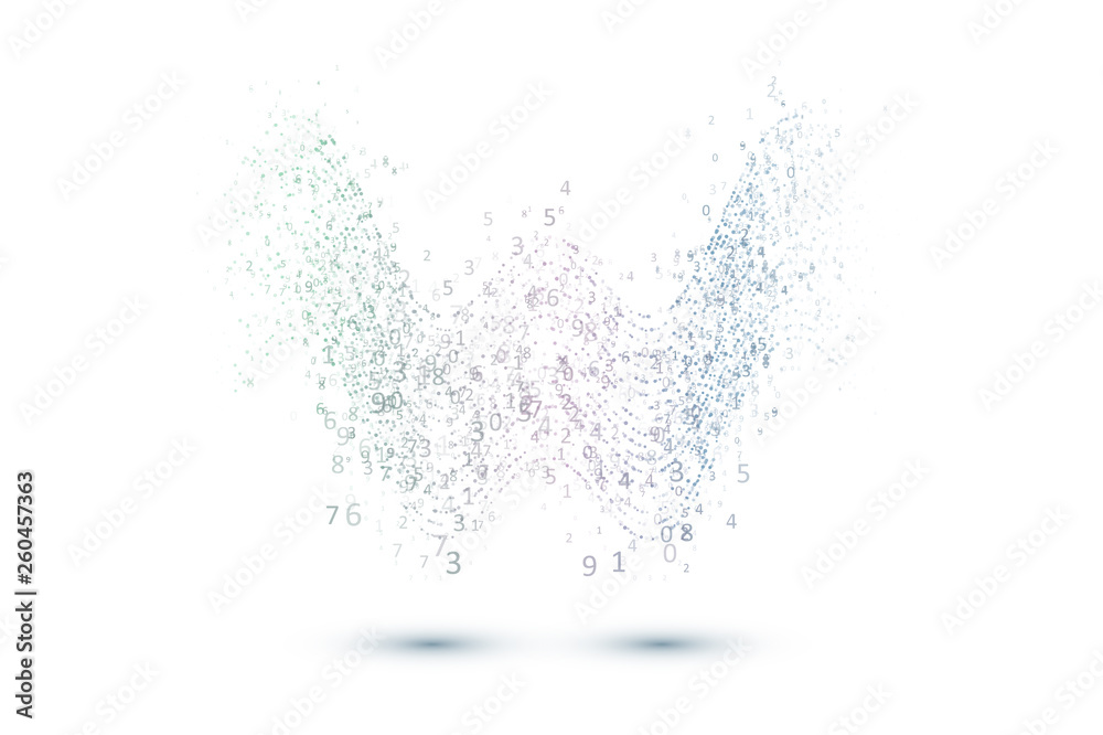 Fototapeta premium Abstract data flow background