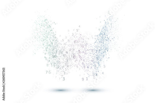 Abstract data flow background