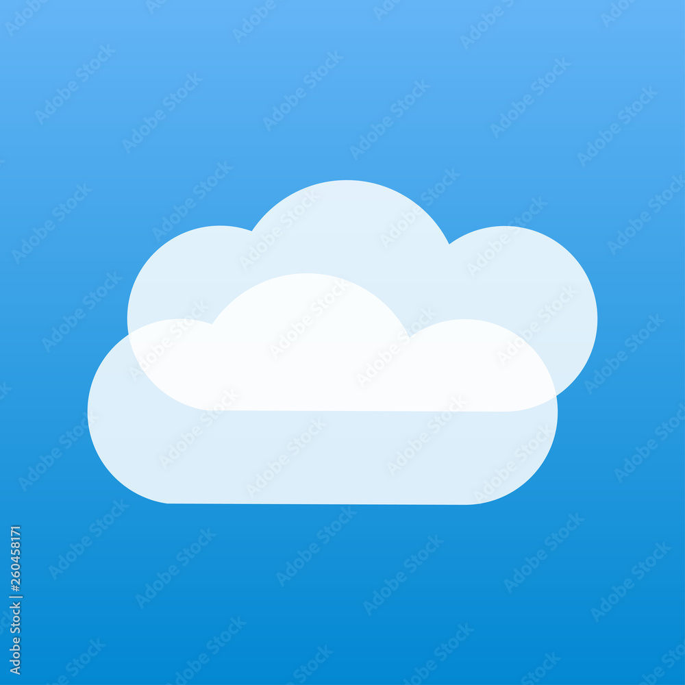 cloudy weather two white clouds blue sky cloudy weather two white clouds blue sky