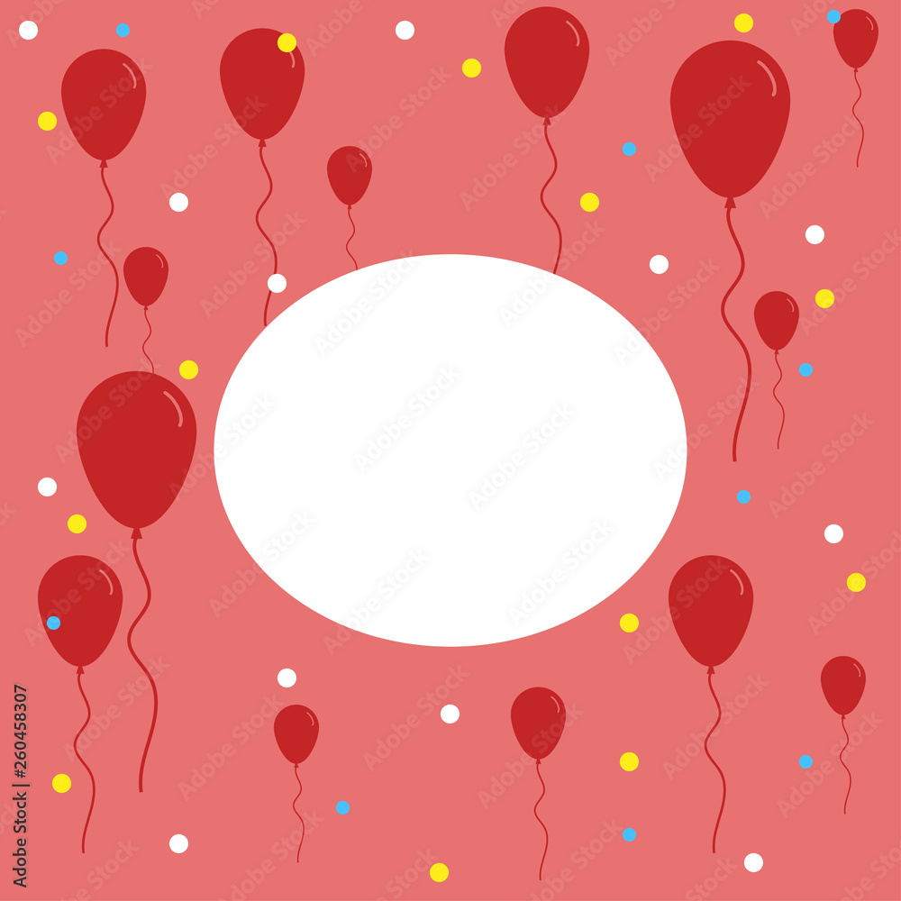 congratulations background with many balloons banner greetings