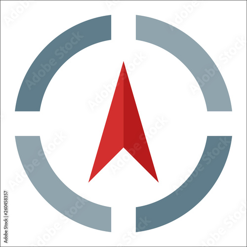 icon of navigation system for mobile electronic