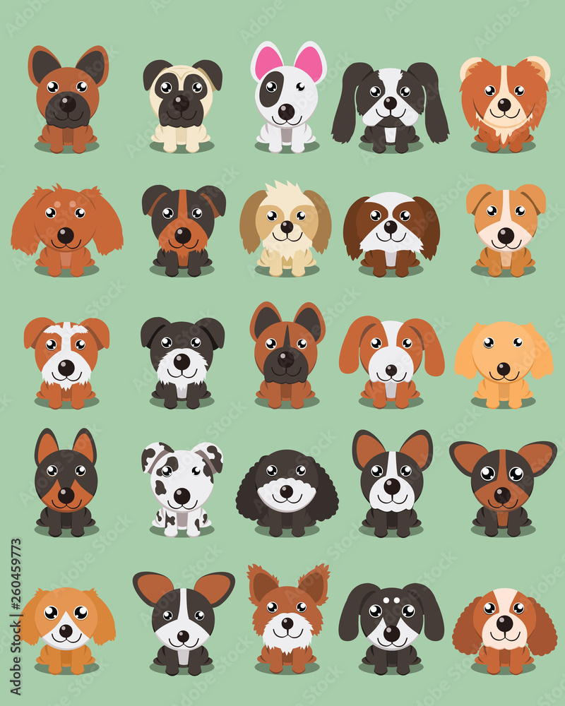 Cute Baby Dog Vector Cute Baby Dog Vector