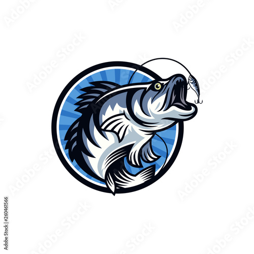 Vintage Fishing Logo Image