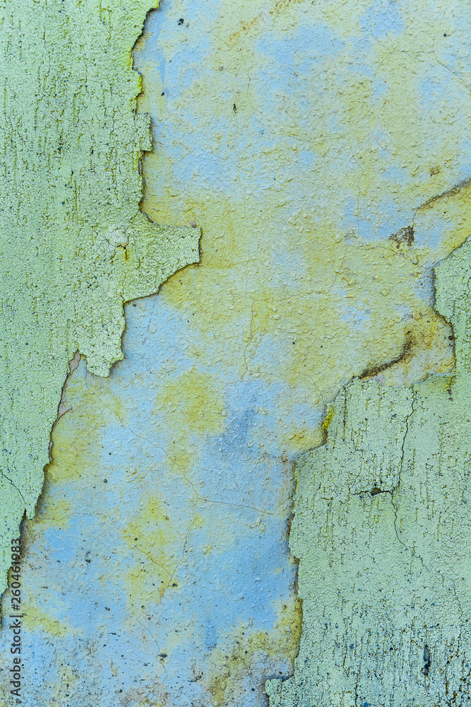 Obraz premium dampness wall texture background, old concrete surface detail, peeling paint cement surface, dirty concrete structure, close up abandoned building grunge texture
