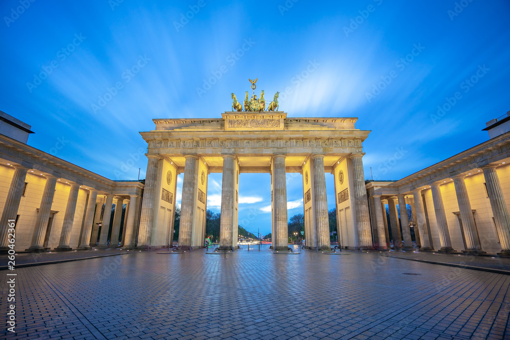 Fototapeta premium The Brandenburg Gate monument in Berlin city, Germany